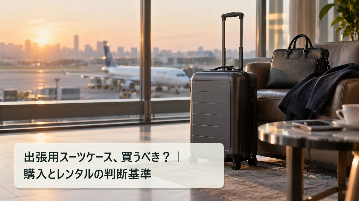 出張用スーツケース、買うべき？｜購入とレンタルの判断基準｜買いボーダー