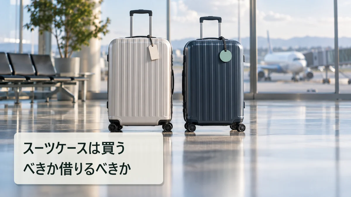 スーツケース購入27,900円とレンタル4,635円、5年間の総額を比べる計算例|買いボーダー