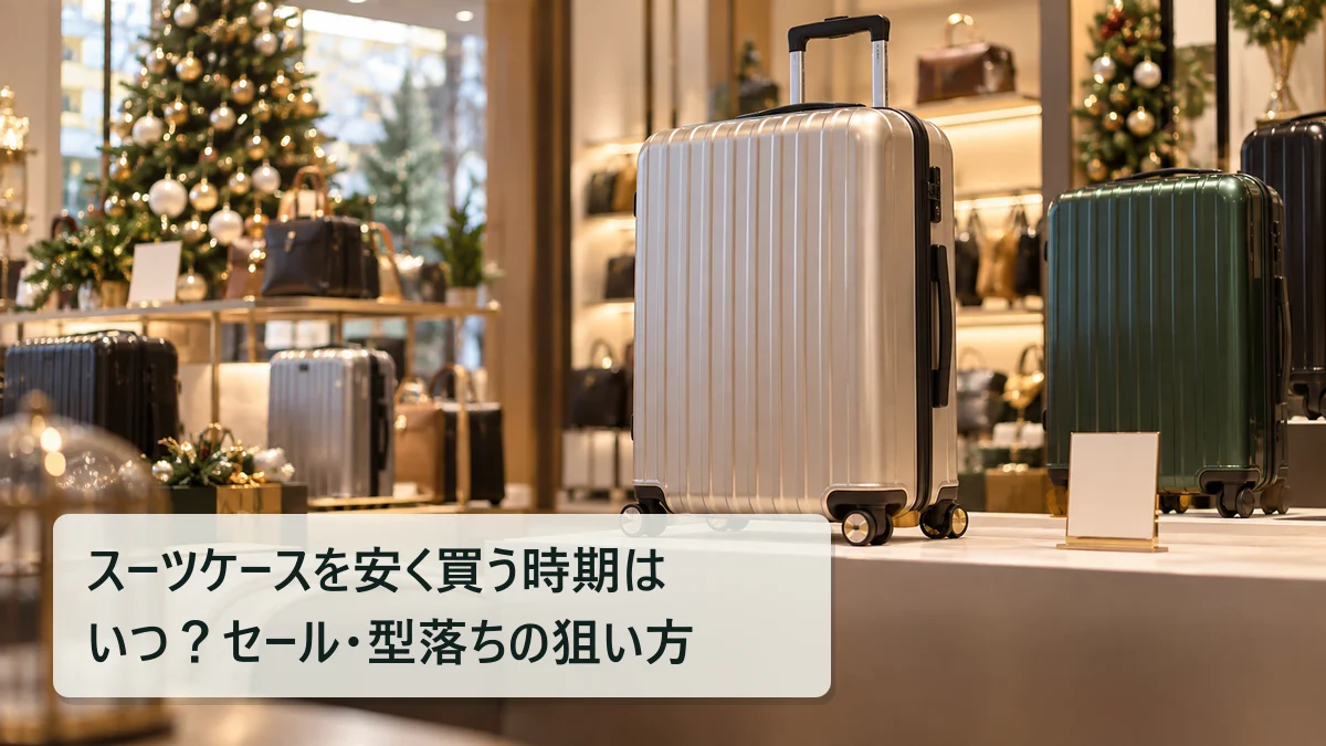 スーツケースを安く買う時期はいつ？セール・型落ちの狙い方｜買いボーダー