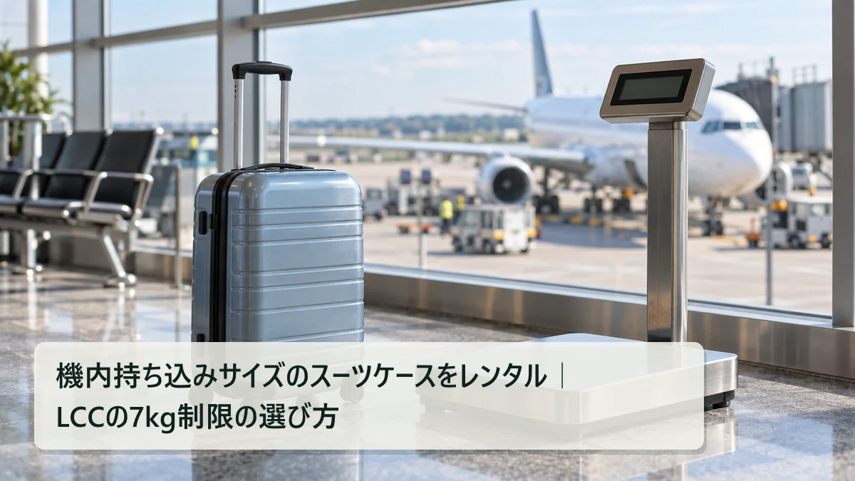 機内持ち込みサイズのスーツケースをレンタル｜LCCの7kg制限の選び方｜買いボーダー