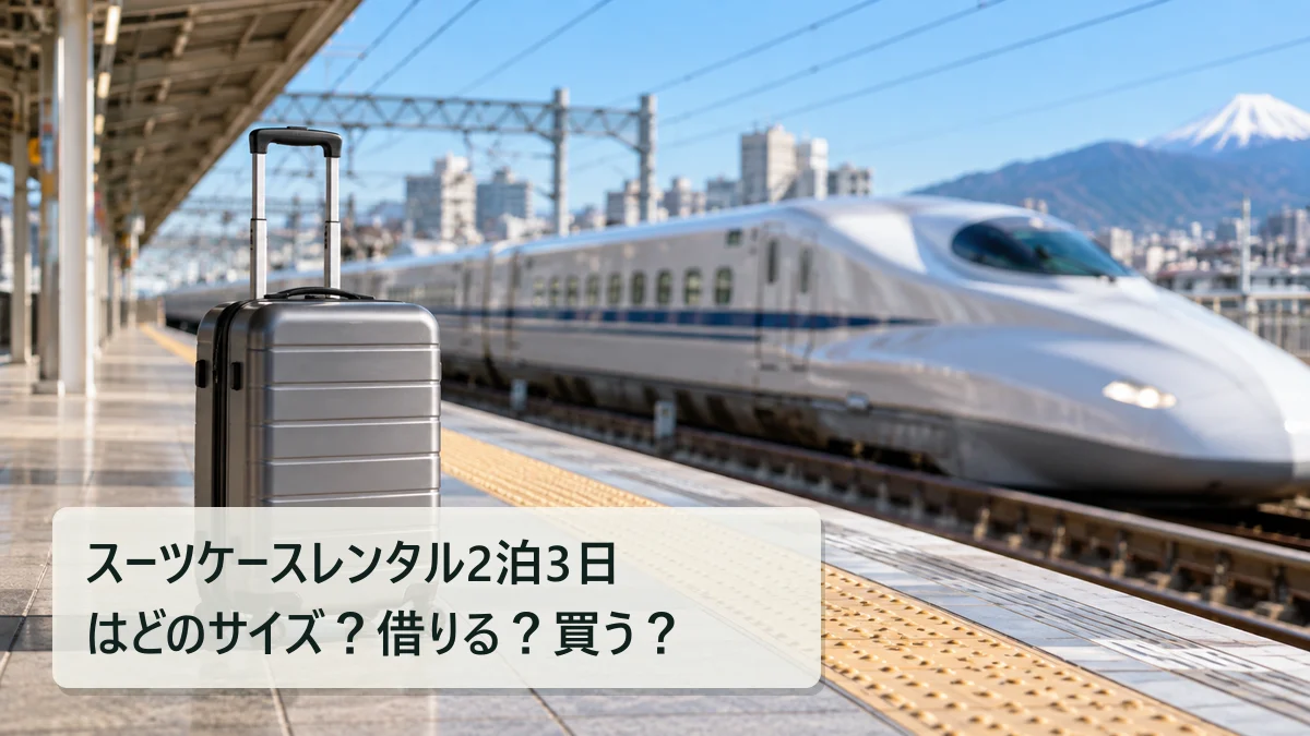スーツケースレンタル2泊3日はどのサイズ？借りる？買う？｜買いボーダー