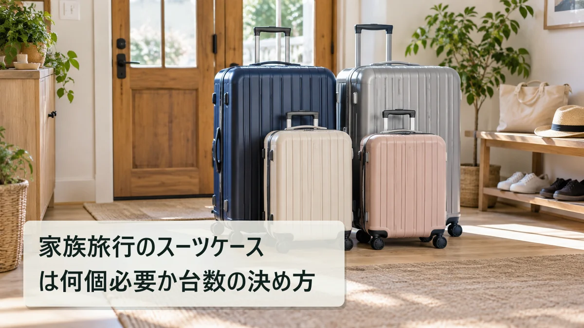 家族旅行のスーツケースは何個必要か 台数の決め方｜買いボーダー