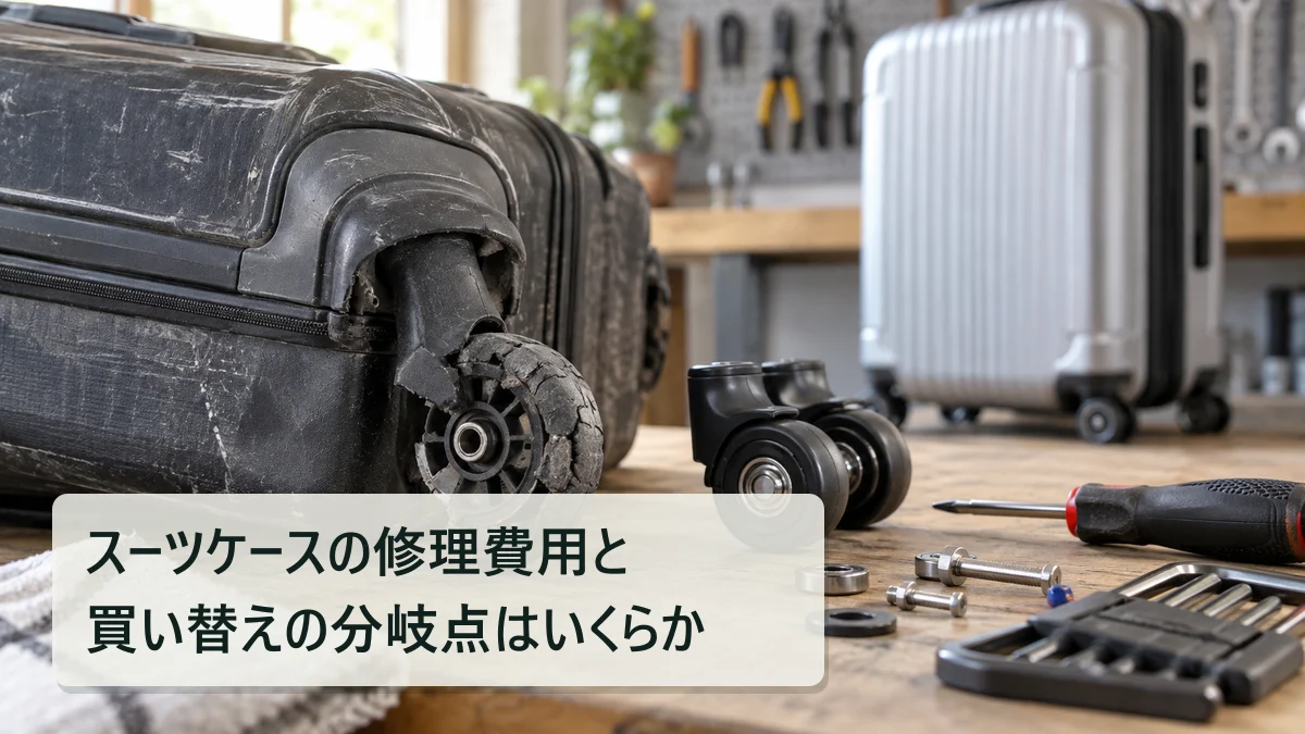 スーツケースの修理費用と買い替えの分岐点はいくらか｜買いボーダー