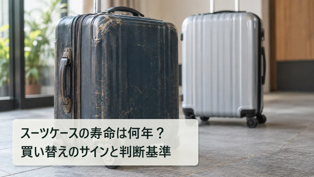 スーツケースの寿命は何年？買い替えのサインと判断基準｜買いボーダー