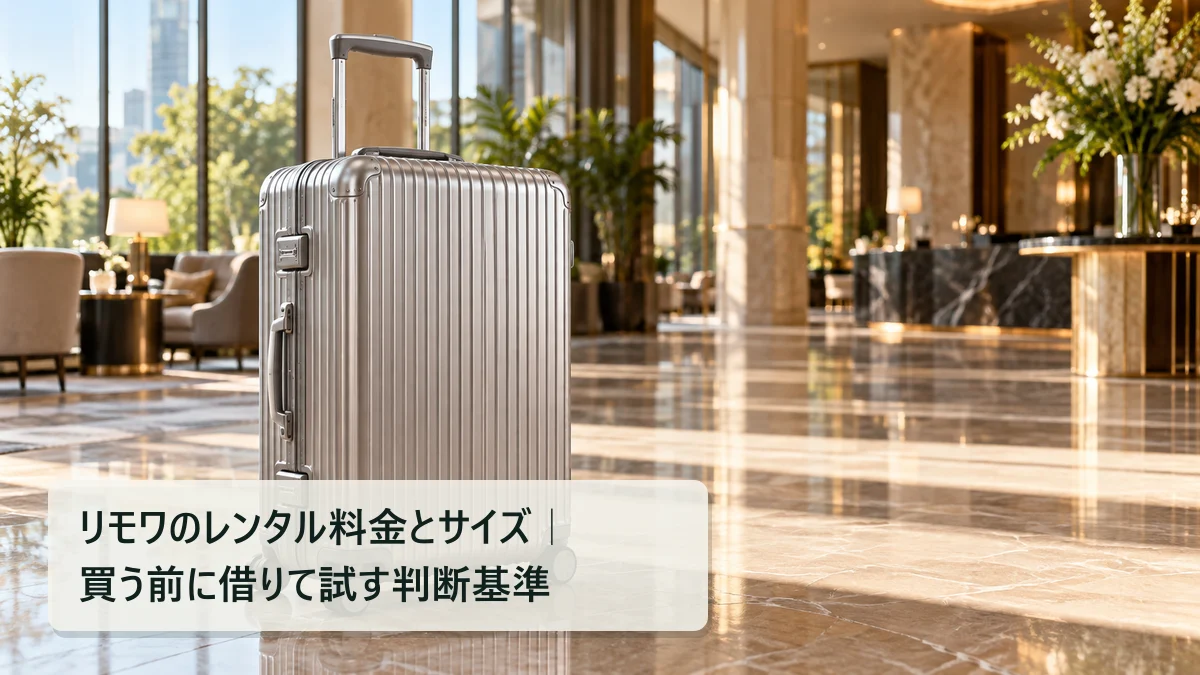 リモワのレンタル料金とサイズ｜買う前に借りて試す判断基準｜買いボーダー