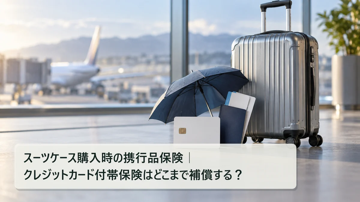 スーツケース購入時の携行品保険｜クレジットカード付帯保険はどこまで補償する？｜買いボーダー