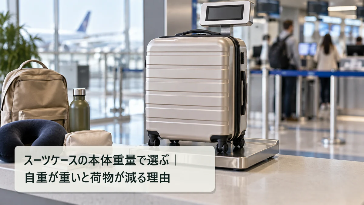 スーツケースの本体重量で選ぶ｜自重が重いと荷物が減る理由｜買いボーダー